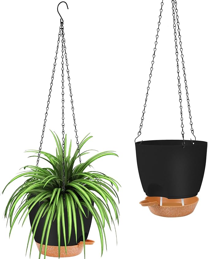 GARDIFE Hanging planters for Indoor Plants, 8 inch Hanging Planter, Self by GARDIFE