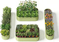 4-Pack 18” Tall Galvanized Raised Garden Beds – Small Space Garden Layout by Annoell