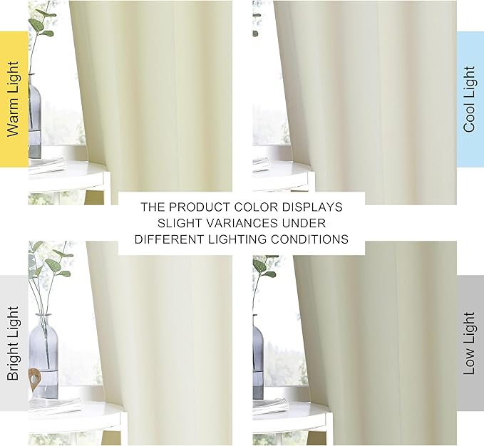 NICETOWN Blackout Living Room Curtain 102 inch Length - Image 3