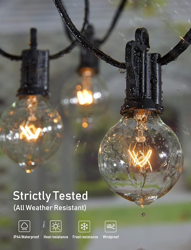 Outdoor String Light 55Feet G40 Globe Patio Lights - Image 4