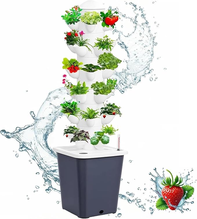 Vertical Hydroponic Tower Garden Growing System by Unknown