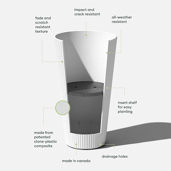 Veradek Demi Series Tall Planter - Image 2