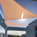 SUNNY GUARD Custom Size 6'x8'x10' Peach Fuzz Sun Shade Sail Right Triangle UV by SUNNYGUARD