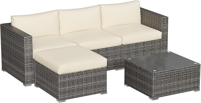Outdoor Patio Furniture Set, Rattan Outdoor Sectional Furniture, Patio - Image 8