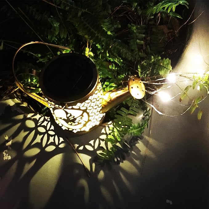 Solar Watering Can Lights, Outdoor Garden Decor, LED Waterproof String Light - Image 6