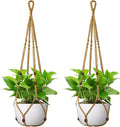 USLAI Macrame Plant Hanger Indoor Outdoor, Fits 4 to 15 Inch Pots, Strong by USLAI