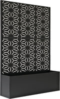 Oakland Living 6 ft. X 4 ft. Black Freestanding Metal Privacy Screen Room by Oakland+Living