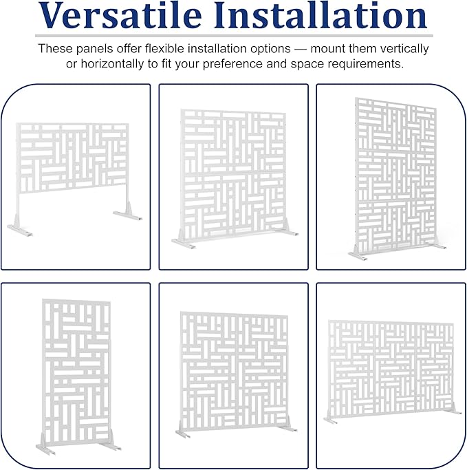 Outdoor Privacy Screen, Freestanding Privacy Fence Panels - Image 5