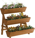 3-Tiers Wooden Raised Garden Bed, Wood Planter Box by Kitsanery
