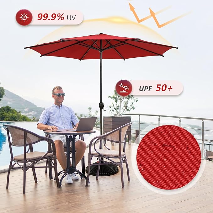 Abba Patio 11FT Lyon Outdoor Patio Umbrella Outdoor Table Umbrella - Image 3