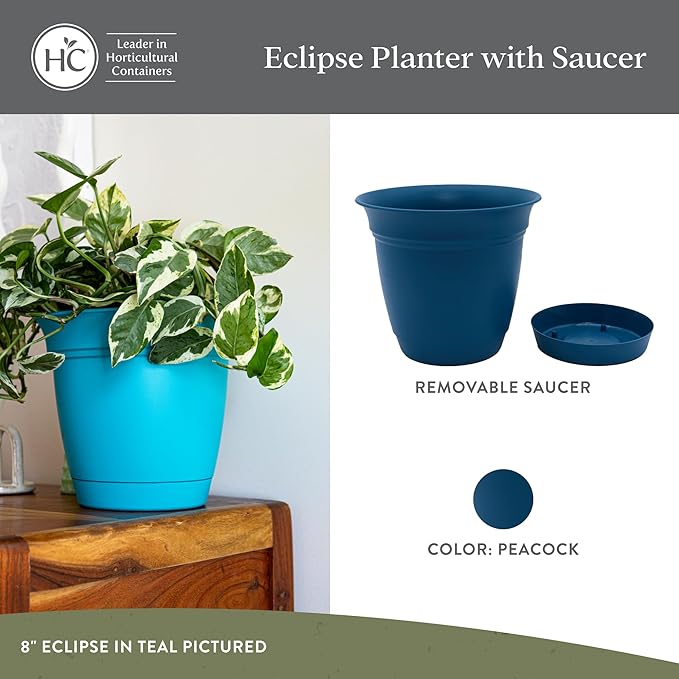 The HC Companies 16 Inch Eclipse Round Planter Pots - Image 2