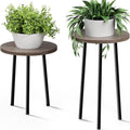 Plant Stand Indoor Tall: Corner Wood Plant Stand 2 Pack Mid Century Modern Decor by SAKSUNFORYOU