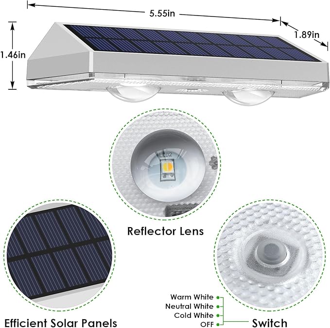 Solar Fence Lights Outdoor - Image 7