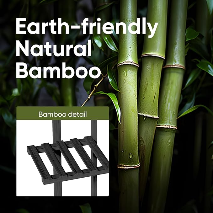 ROSSNY 48 Inch Tall Plant Stand Indoor, 6 Tier 7 Potted Bamboo Plant Stands - Image 6