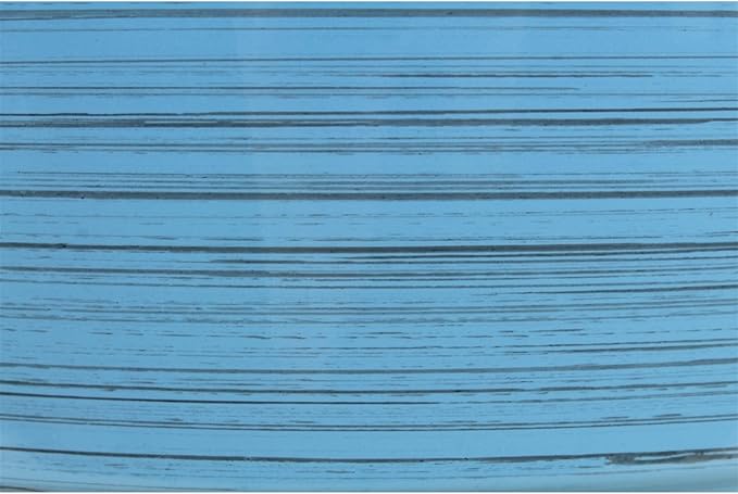 Garden Elements Indoor/Outdoor Glazed Brushed Happy Plastic Planter, Bright Blue - Image 4