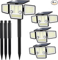 Solar Lights Outdoor, In-Ground or Wall Mount, 180° PIR Motion Sensor, 236 LED by HAARAY
