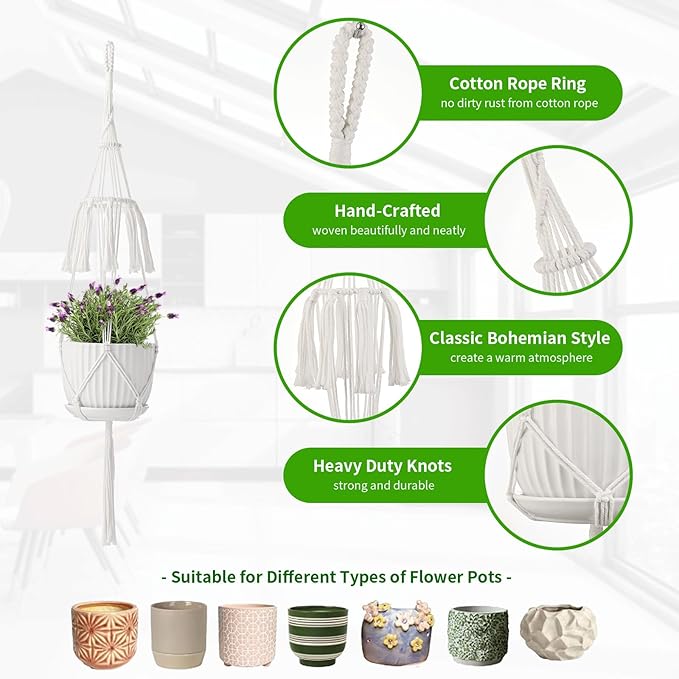 Macrame Plant Hangers - Image 2