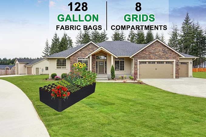 KLEWEE Fabric Raised Garden Bed, 128 Gallon 6 x 3FT Garden Growing Bags - Image 6