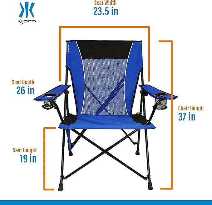 Kijaro Dual Lock Folding Camp Chairs - Image 3