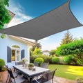 KANAGAWA Sun Shade Sail Curved 16'X20' Dark Gray Rectangle Outdoor Shade Cover by KANAGAWA