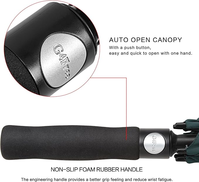 G4Free 47/54/62/68/72 Inch Automatic Open Golf Umbrella Oversize Extra Large - Image 3