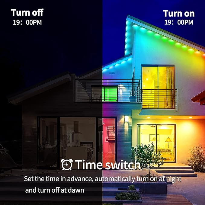 100FT Permanent Outdoor Lights Waterproof Smart LED RGB Light - Image 5
