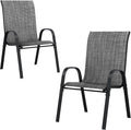 UDPATIO Patio Chairs Set of 2, Stackable Outdoor Dining Chairs by UDPATIO
