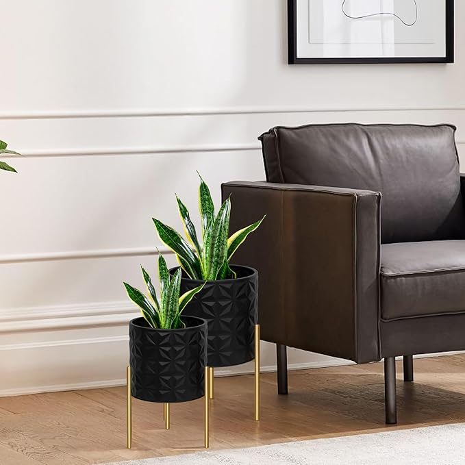 ARNIS Modern Planter Pots, Decorative Planters, Metal Pots - Image 7