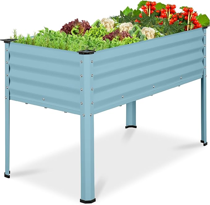 Best Choice Products 48x24x30in Galvanized Raised Garden Bed, Metal Elevated by BestChoiceProducts