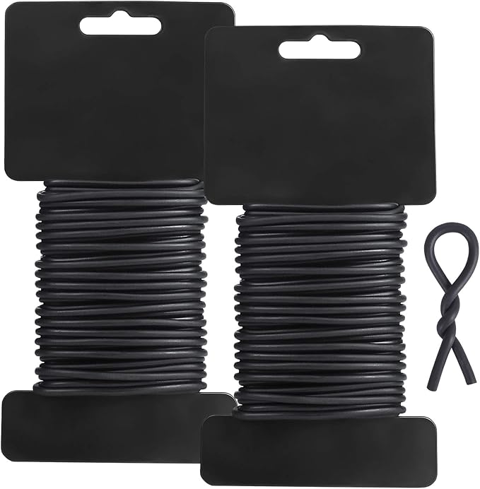 Tenn Well Garden Ties, 52 Feet 3.5mm Soft Garden Wire, Plant Twist Ties by TennWell