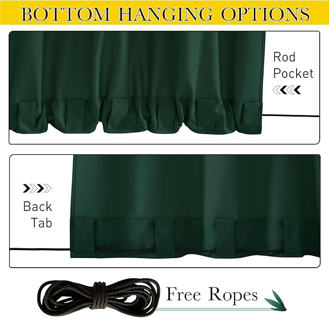 NICETOWN Canvas Outdoor Curtains - Image 4