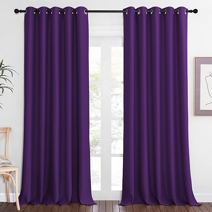 NICETOWN Blackout Curtains 84 Inch Length, Thermal Insulated Curtains by NICETOWN