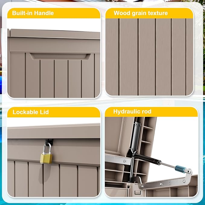 ROJIK Outdoor Storage Housing Deck Box - Image 4