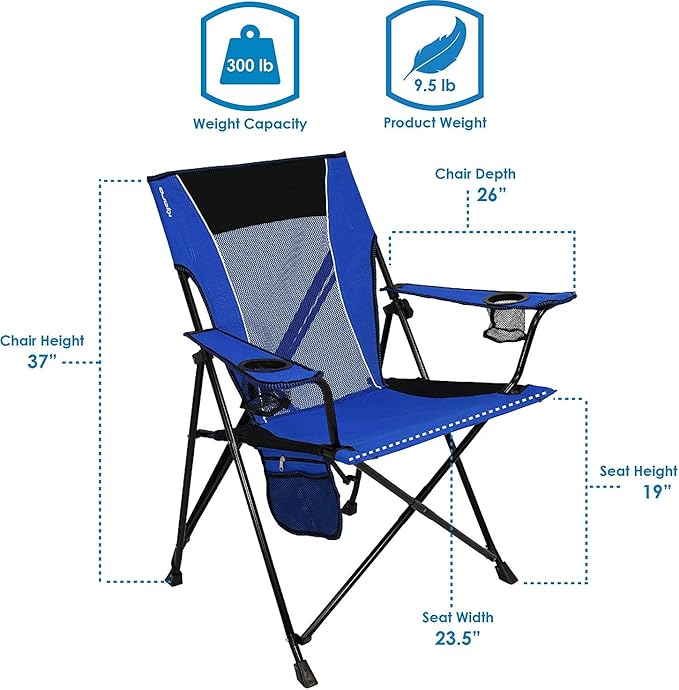Kijaro Dual Lock Portable Camping Chairs - Image 4