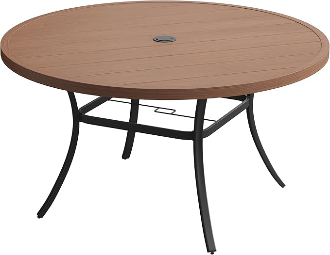 VICLLAX 50" Outdoor Round Patio Table by HOME