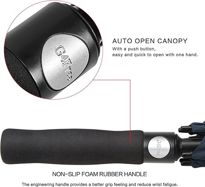 G4Free 47/54/62/68/72 Inch Automatic Open Golf Umbrella Oversize Extra Large - Image 6
