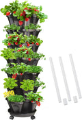 Strawberry Vertical Planters, 7 Tiered Stacking Tower Garden by Tectsia