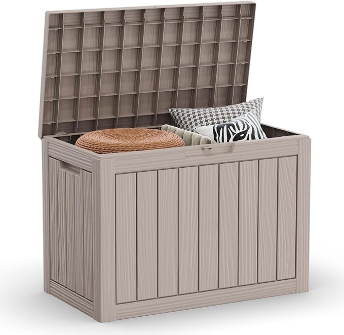 DRATO 45 Gallon Deck Box, Outdoor Storage Box by DRATOprovidesawarmandcozy