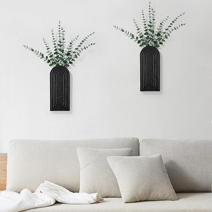 Wooden Wall Art Decor: Wall Vases - Image 2