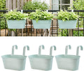 vensovo Metal Railing Planter for Outdoor Plants by vensovo