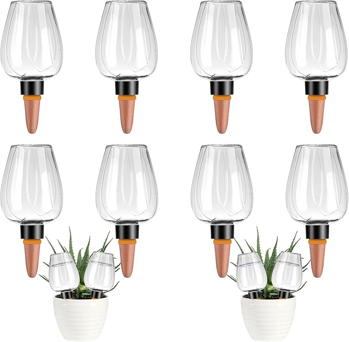 8 Pcs Plant Watering Globes Self Watering Planter Insert Plants Top Fill Water by Unknown
