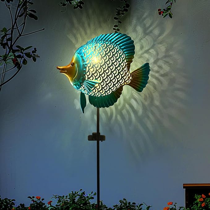 HONGLAND Outdoor Fish Solar Garden Lights by HONGLAND