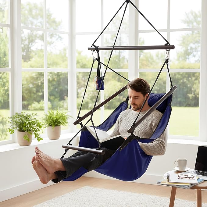 ONCLOUD Upgraded Unique Hammock Hanging Sky Chair, Air Deluxe Swing Seat - Image 7