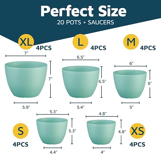 Planter Pots with Drainage Holes - Image 2