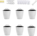 ORIMERC 6 Pack White Self Watering Wall Hanging Planter Pots Vertical Garden by OrimercGarden