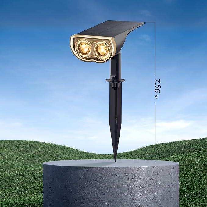 Consciot Christmas Solar Spot Lights Outdoor, IP67 Waterproof 2-in-1 Solar - Image 9