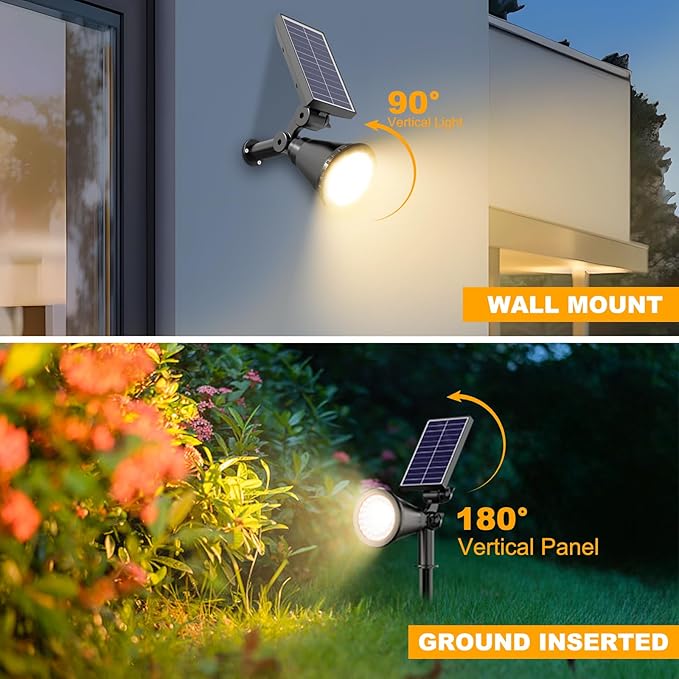 Solar Spotlight Outdoor Waterproof, 36 LED Outdoor Solar Lights - Image 3