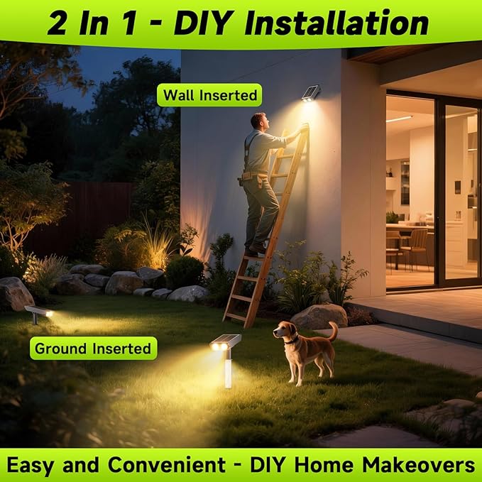 Solar Spotlights Outdoor Waterproof- 2 IN 1 Solar Spot Lights Outdoor - Image 3