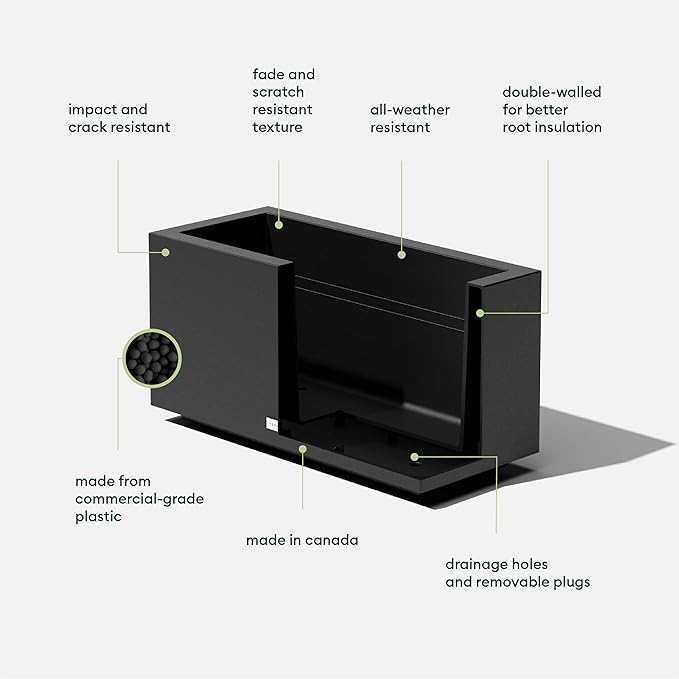Veradek Block Series Long Box Planter - Image 2