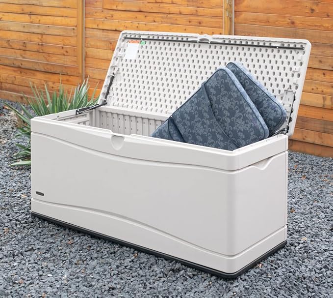 LIFETIME 60040 Deck Box, 130 Gallon, Desert Sand - Image 3